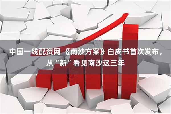 中国一线配资网 《南沙方案》白皮书首次发布，从“新”看见南沙这三年