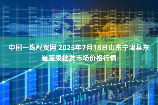 中国一线配资网 2025年7月18日山东宁津县东崔蔬菜批发市场价格行情